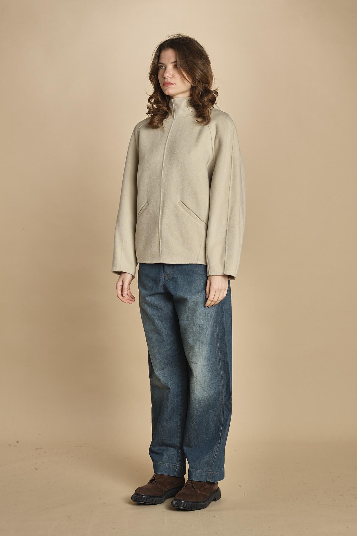 felpa double con cappuccio. PUL0123 BLA0225W soeur 