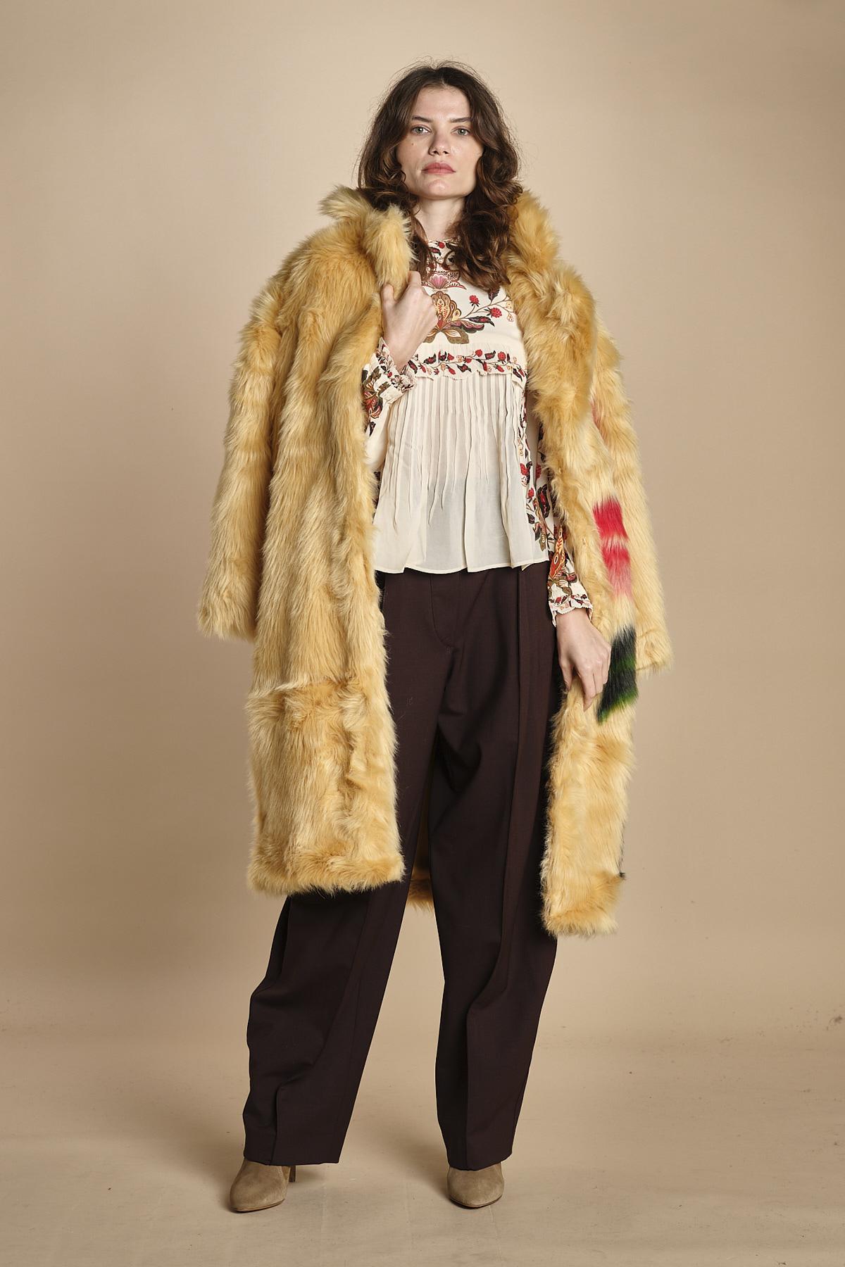 camicia con inserti in pizzo BERRY GARDEN 339854 CREAM farm rio 