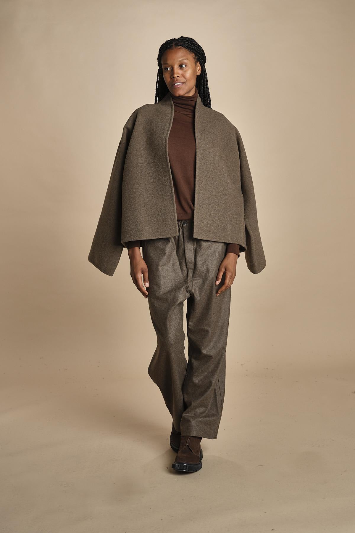 CAPA easy jacket in panno CAPA MINK TAN sofie d'hoore 