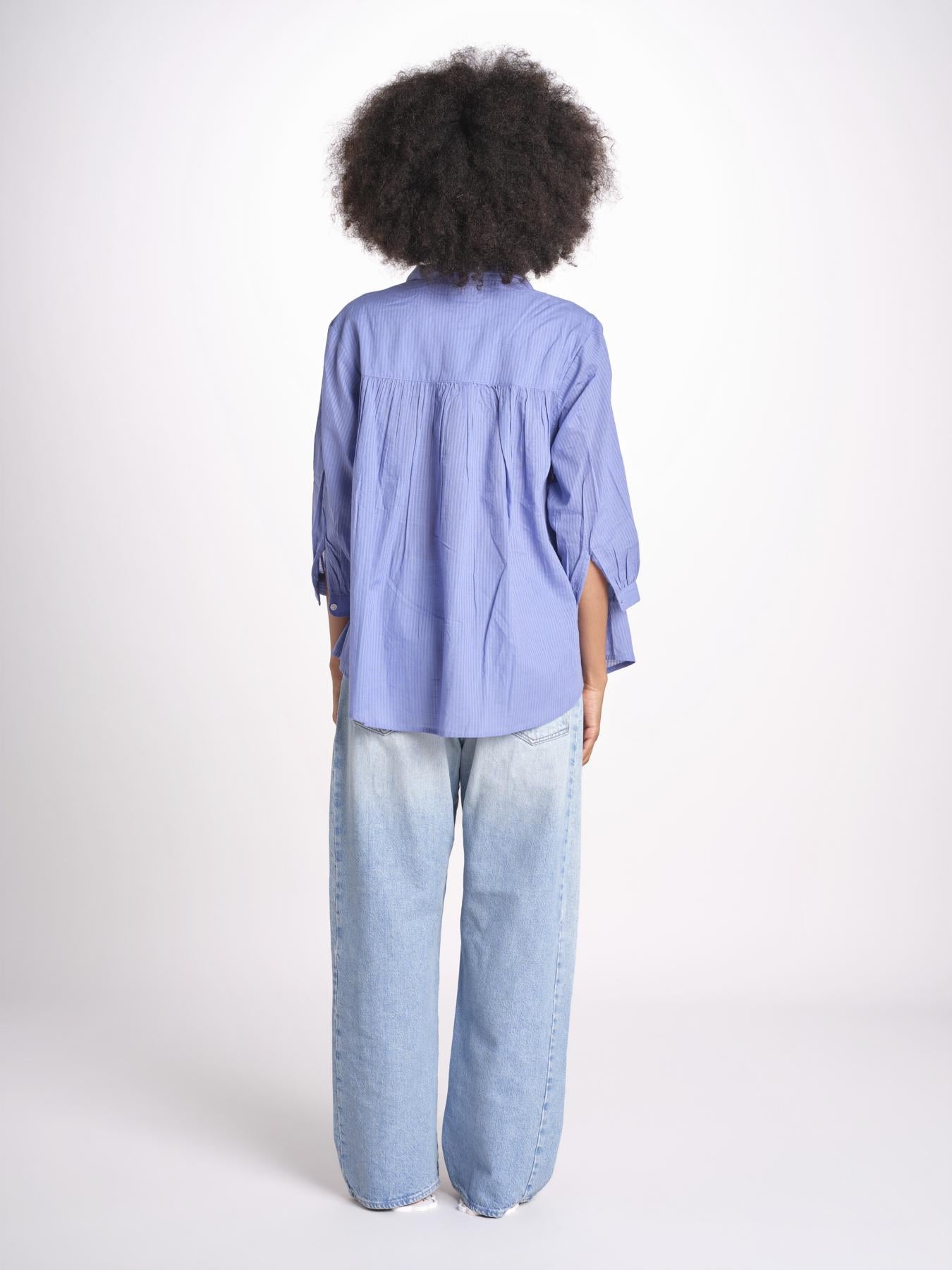 camicia righine over VT6406 LILAC zen ethic 