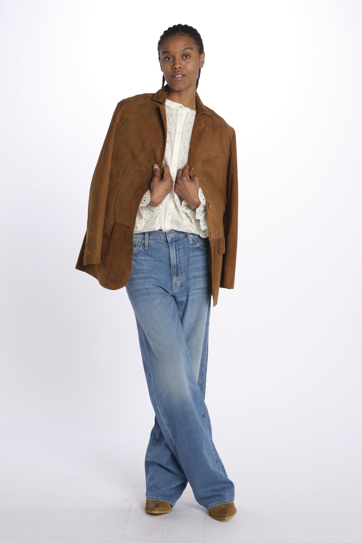 Camicia ricamata SORAYA ECRU ba&sh 
