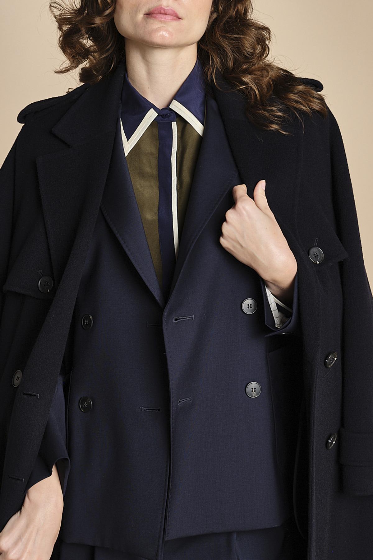 camicia con collo e polsi a contrasto CR_3069T OLIVE bodice 