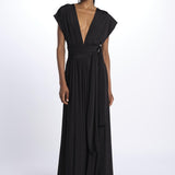 ALLUIM DRESS abito lungo ALLIUM BLACK nash 