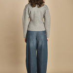 cardigan 1 bottone. CAR0335 GRI3325W soeur 