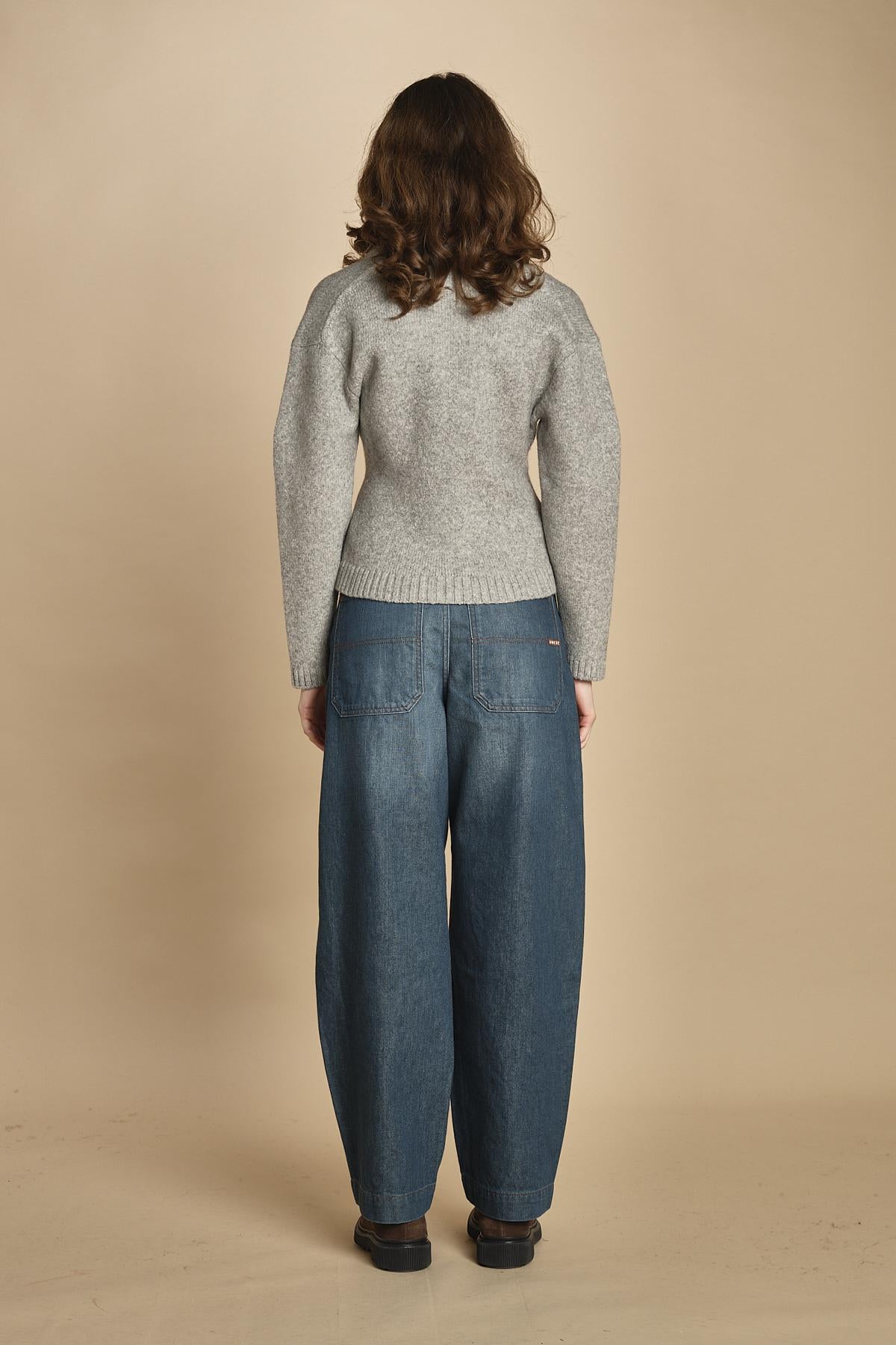 cardigan 1 bottone. CAR0335 GRI3325W soeur 