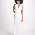 JOELE abito lungo con scollo profondo e schiena nuda JOELE OFF WHITE amazuìn 