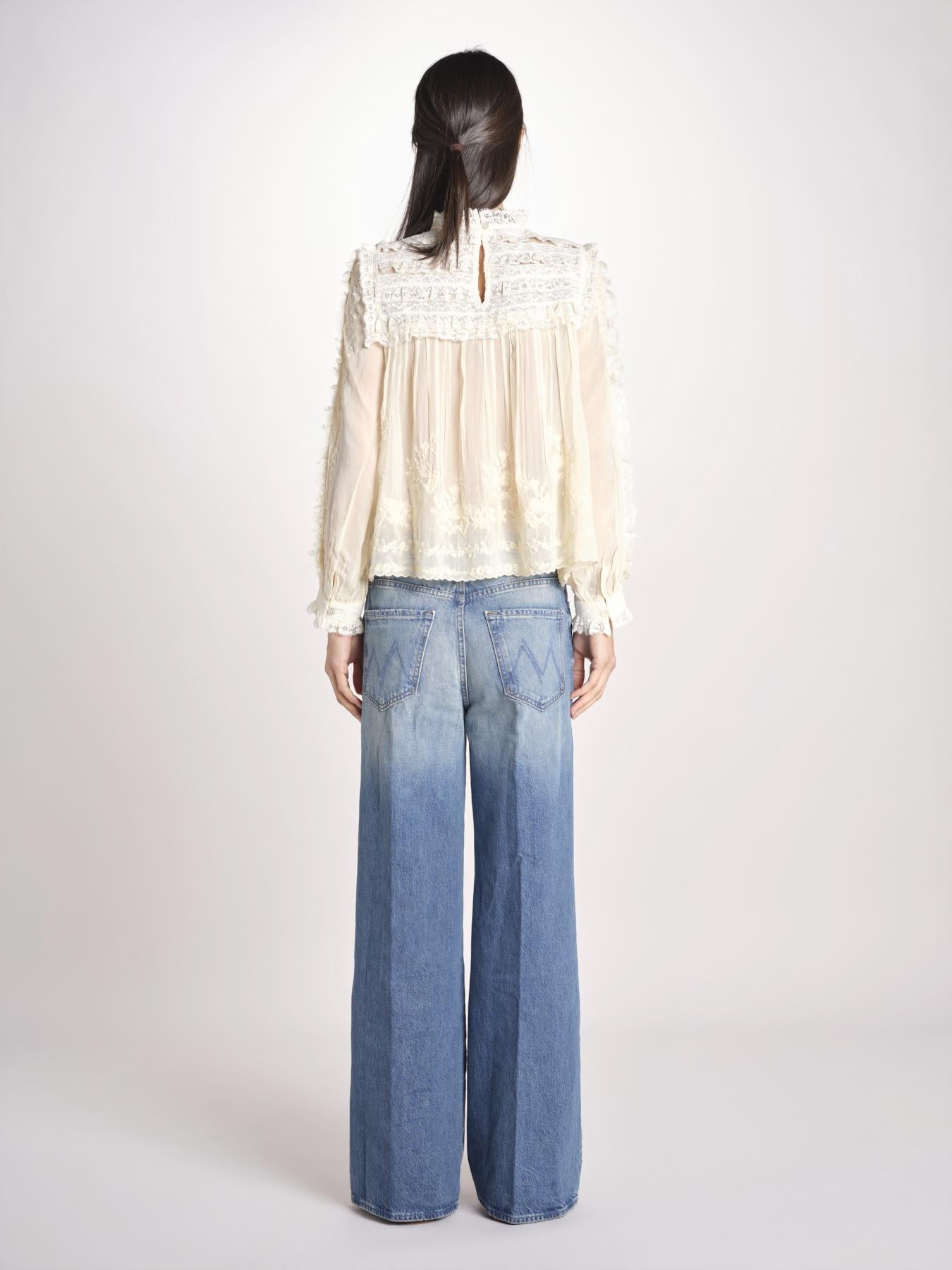 camicia in pizzo 084 CREAM sea ny 