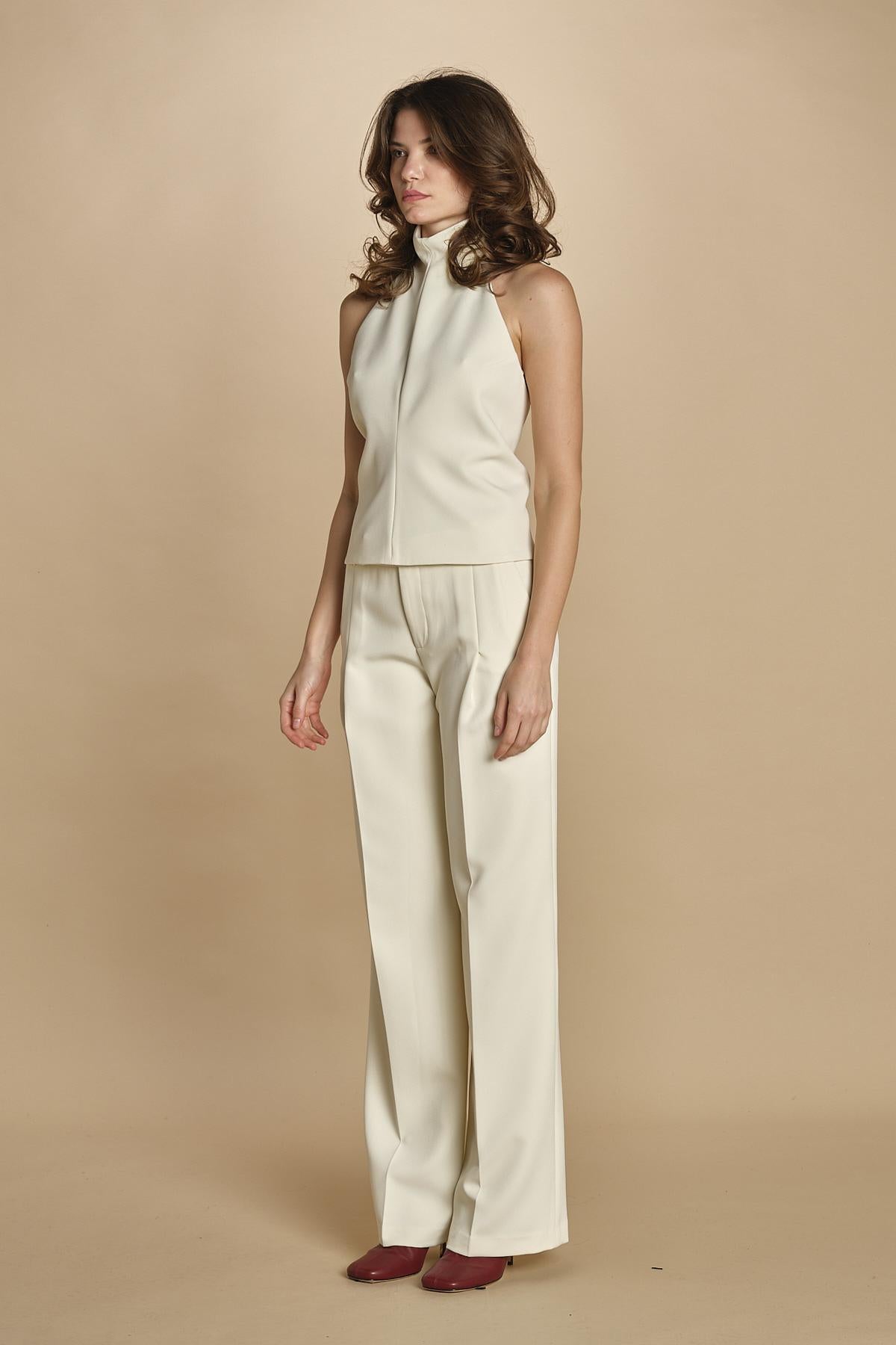 top in cady con schiena nuda 31357-313 LATTE 02 federica tosi 