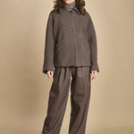 giaccone in lana cotta. MAN1509 GRI2224W soeur 