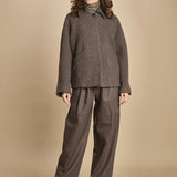 giaccone in lana cotta. MAN1509 GRI2224W soeur 