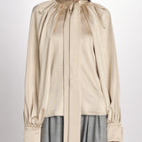 camicia con nodo in jersey E20T07 BIS CAFE AU LAIT martin grant 