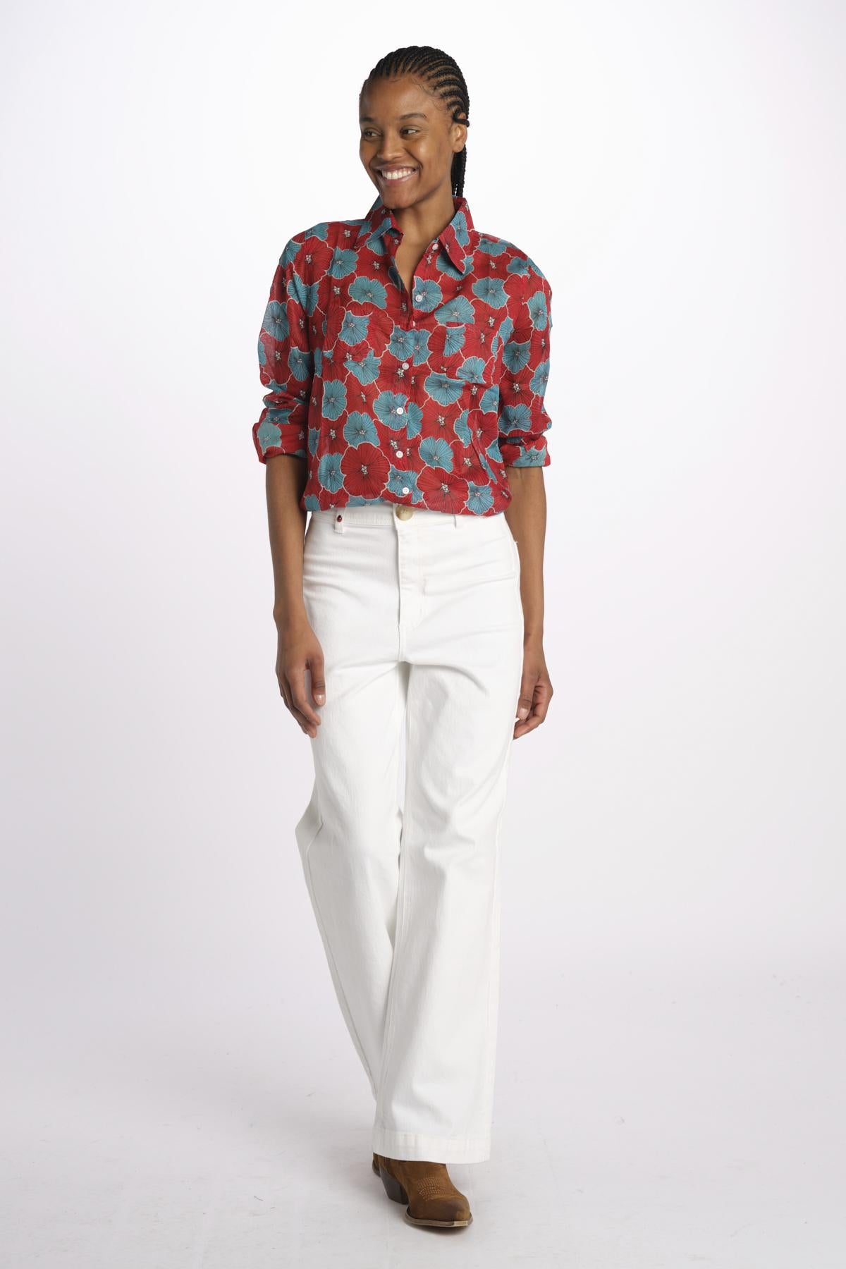 Camicia FLEUR SX7522 4F16 terre rouge 