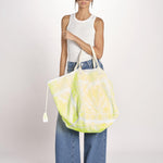 borsa grande SHQ-26E18 Y YELLOW FLUO le daf 