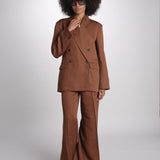 blazer over doppiopetto JASEMINA ROSE IO119125 DARK TOBACCO BR206 ivy oak 