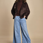 giaccone double con cappuccio KOVE CHOCOLAT ba&sh 