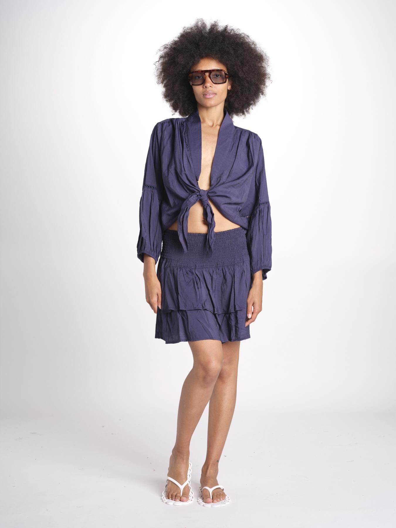 camicia con nodo MARIABL ENCRE laraethnics 
