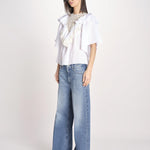 camicia con pizzo in volant DOLLY TEE DOLLY1TEE WHITE antik batik 