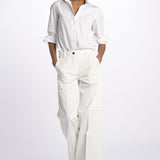Pantalone NADIA co/ stretch NADIA NAC120 P01 BIANCO nine in the morning 