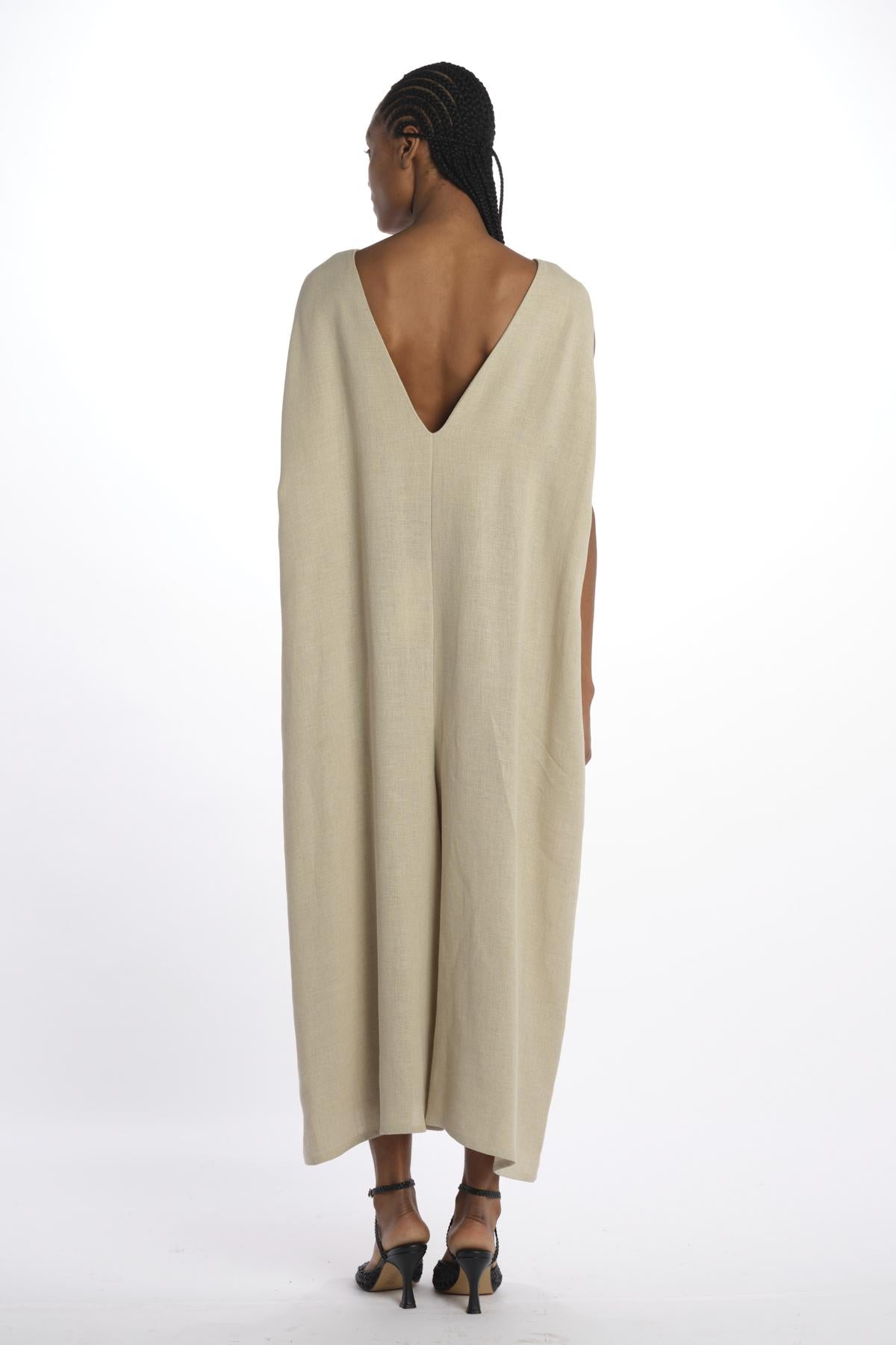 Tuta over lino 1618B NATURAL dusan 