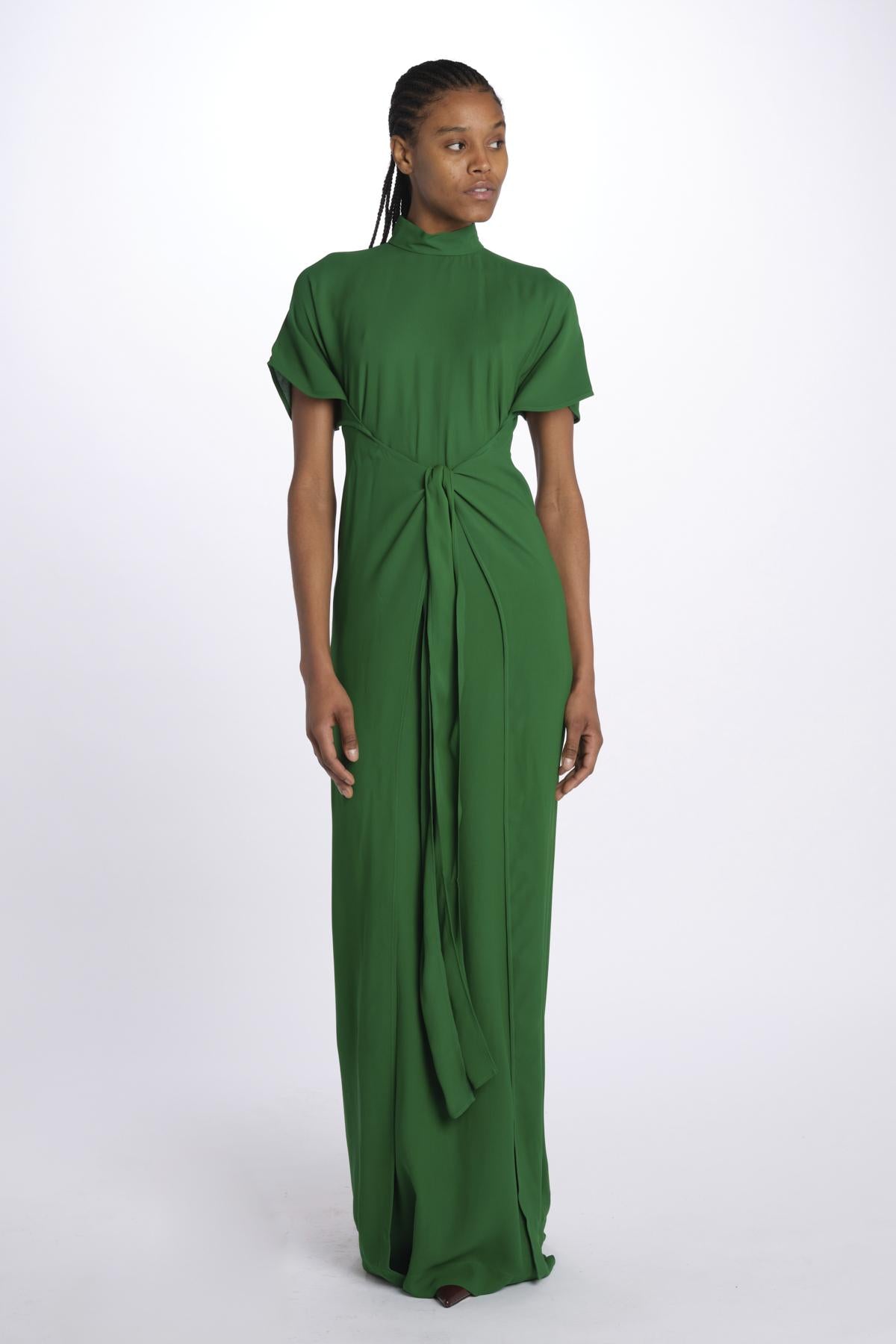 Abito lungo verde m/l H191 5132 5340 n21 