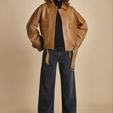 chiodo in pelle BOMBARDIER GOLD laurence bras 
