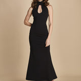 abito lungo con scollo americana MY TYPE BLACK undress code 