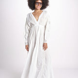 abito con nervature IBIZABLK WHITE laraethnics 