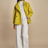peacot doppiopetto A LINE PEA JACKET A19FV02 NS77 YELLOW martin grant 