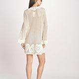 tunica in crochet MALYN TUNIC 736 CREAM sea ny 