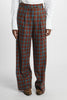 Scottish elastic pleated trousers