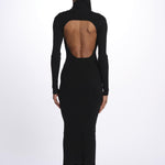 MIREILLE abito in maglia scollo schiena KWDR00179 NERO zadig & voltaire 