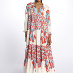 Abito lungo m/l fiori Maxi Hippydress MH BFF4 MA4 yvonne s. 