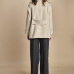 peacoau doppiopetto 15M005WO024 P120 CREAM ines de la fressange 