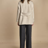 peacoau doppiopetto 15M005WO024 P120 CREAM ines de la fressange 