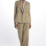 Blazer BICE doppio petto tela lana BICE33035556 112 quelledue 