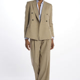 Blazer BICE doppio petto tela lana BICE33035556 112 quelledue 