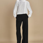 camicia in seta con rouches G0725111 1102 n21 