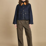giubbino in denim. J423B912 MIDNIGHT RINSE MIDRI the GREAT 