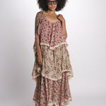 abito lungo a balze con fiori 3VSD IV3 IV3 yvonne s. 