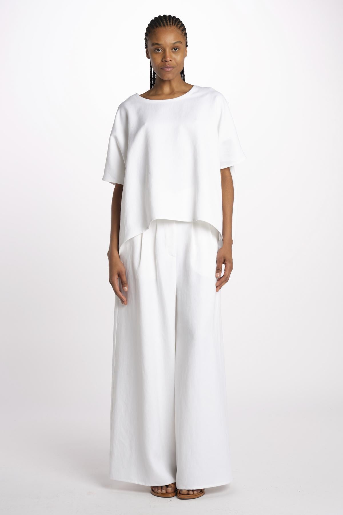 1359  t-shirt lino enzimato 1359 WHITE dusan 