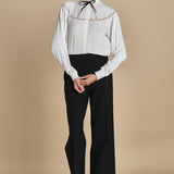 camicia con inserti in pizzo G0625111 1102 n21 