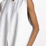 1331 gilet lino enzimato 1331 WHITE dusan 