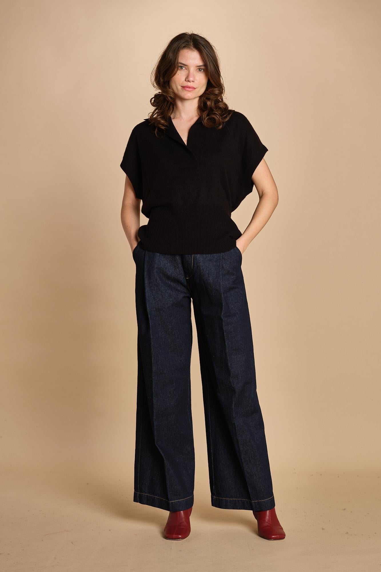 Polo gilet D2400890 NERO milaura 