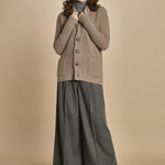 cardigan collo a scialle D251016S 4429 CUMINO milaura 