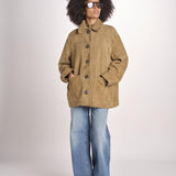 giacca in camoscio BLS0629VINCENZO SABLE ECR 4126S soeur 