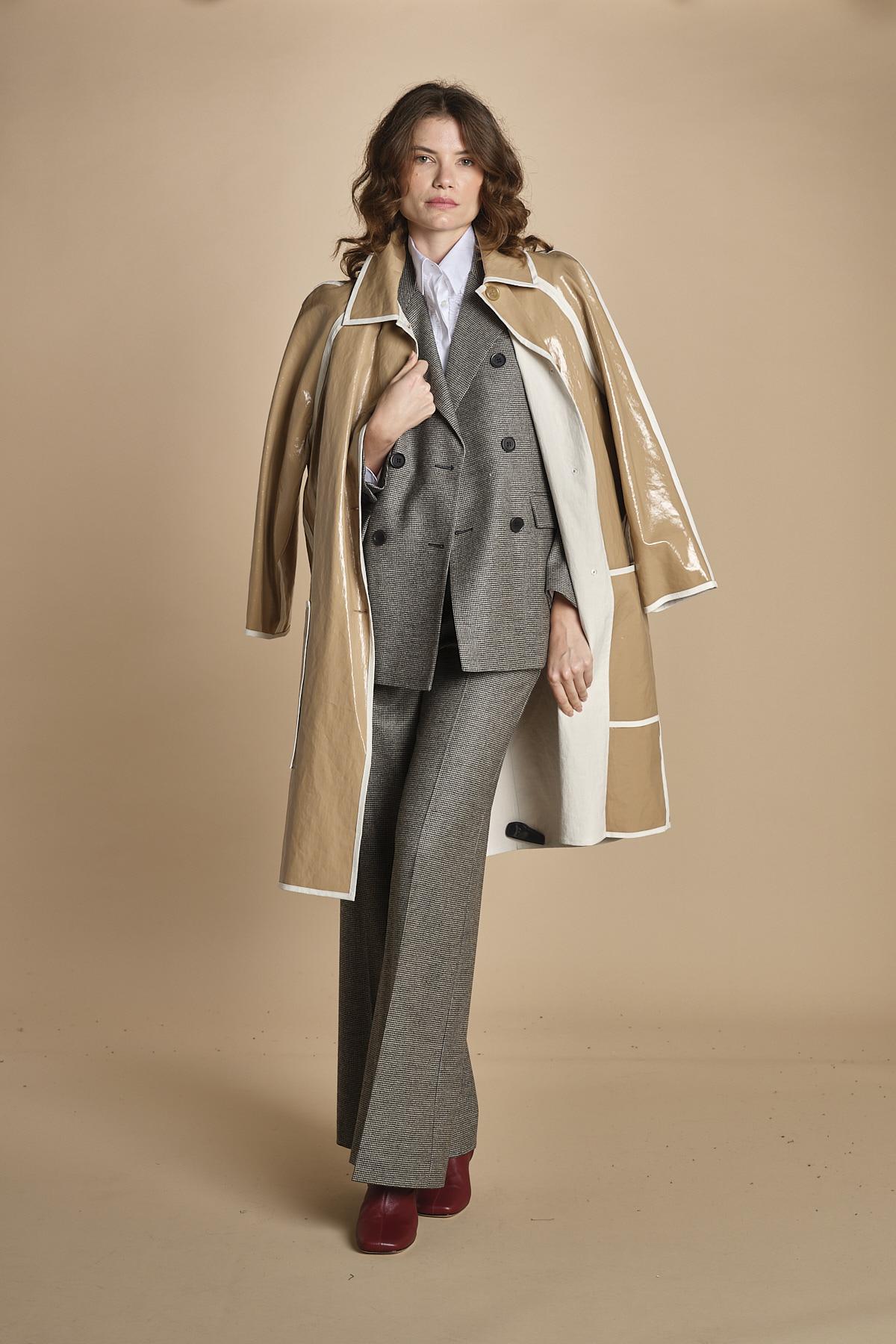 pantalone piede de poule 0188 44241 aspesi 