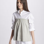 Top camoscio coulisse MIL046 BEIGE CHIARO milaura 