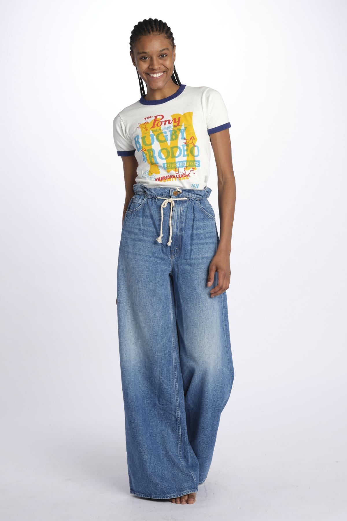 T-shirt bordino stampa THELILSINFULRINGER 81461-601 mother 