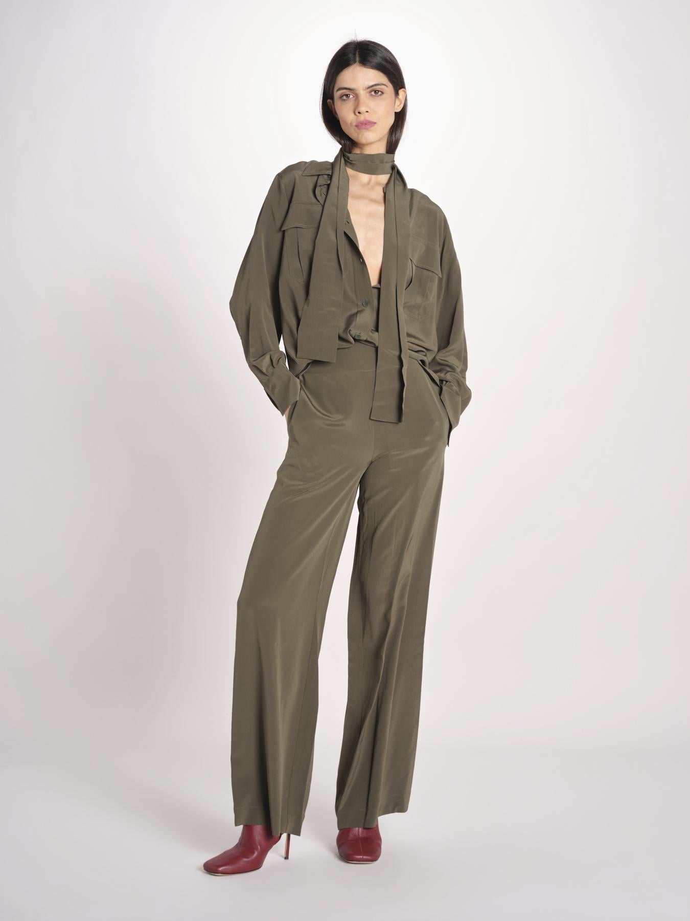 pantalone in seta JF009661 PALM LEAF 2308 joseph 