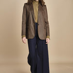 pantalone over con nervature in gabardine ORIANA 540339 15 quelledue 